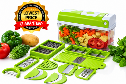 12-in-1 Vegetable Chopper | Nicer Dicer, Slicer, Grater & Peeler